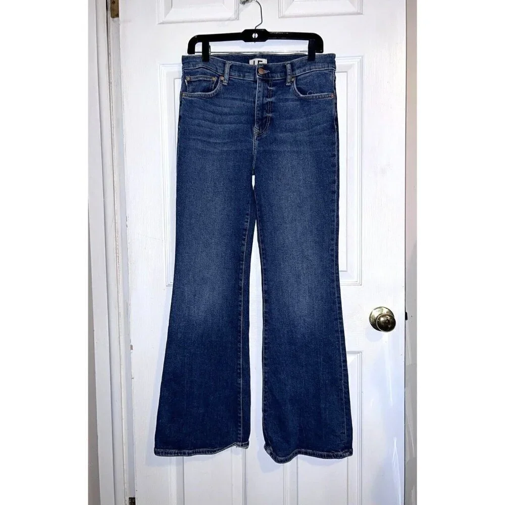 LOVERS AND FRIENDS River Verona Stretch Denim Low Rise Ultra Flare Jeans